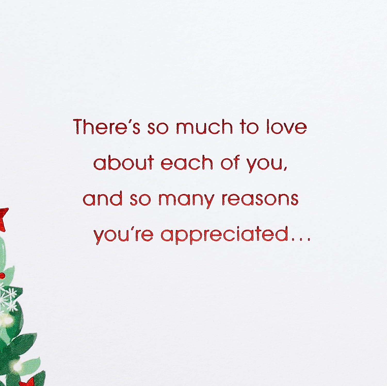 imageAmerican Greetings Christmas Card for Daughter and Family Youre AppreciatedSo Many Reasons Youre Appreciated