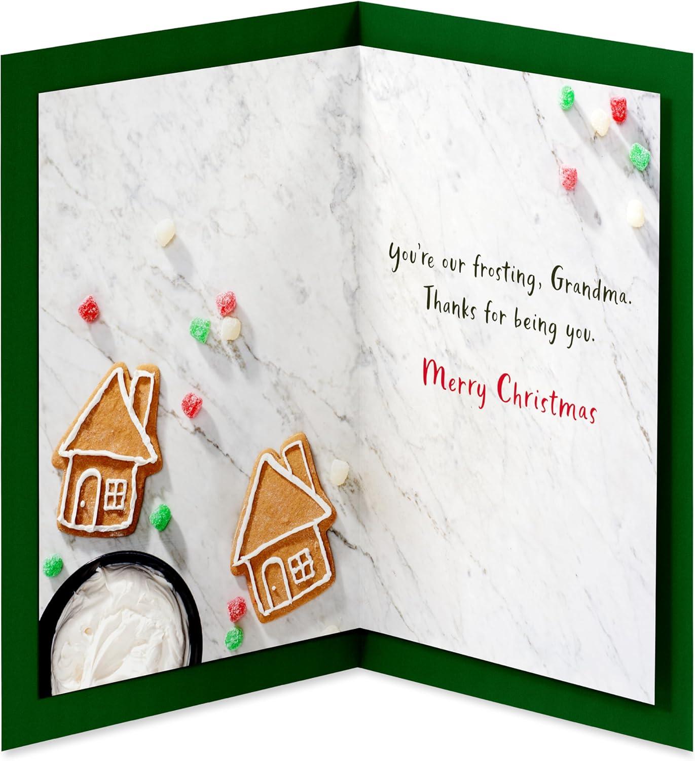imageAmerican Greetings Christmas Card for Grandma We Always Have FunGingerbread Dough Photo