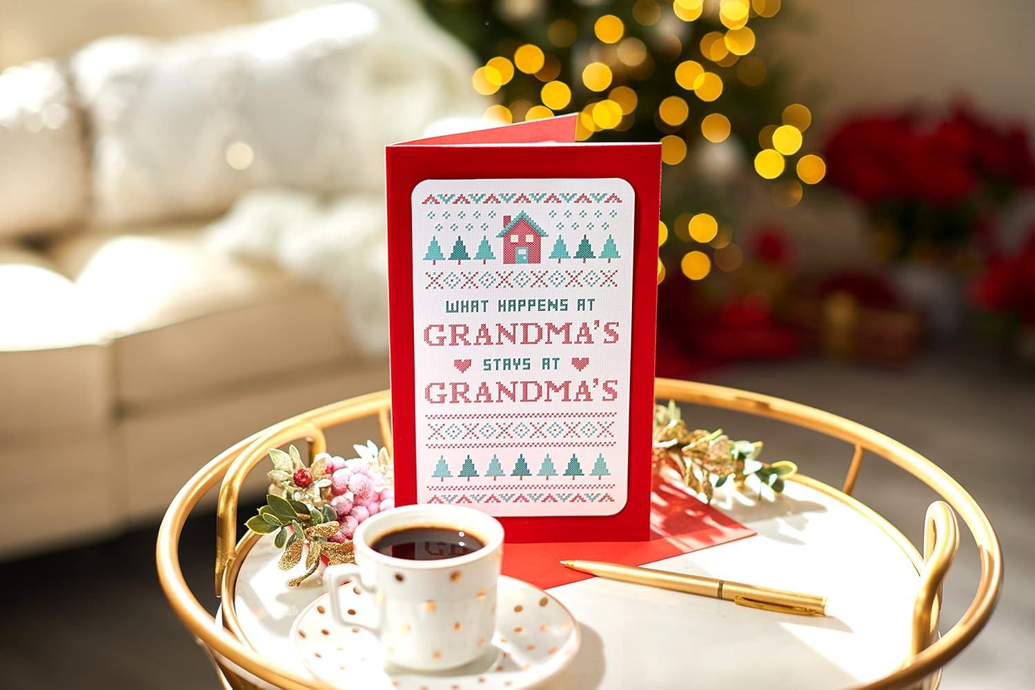 imageAmerican Greetings Christmas Card for Grandma We Always Have FunWhat Happens at Grandmas Stays at Grandmas