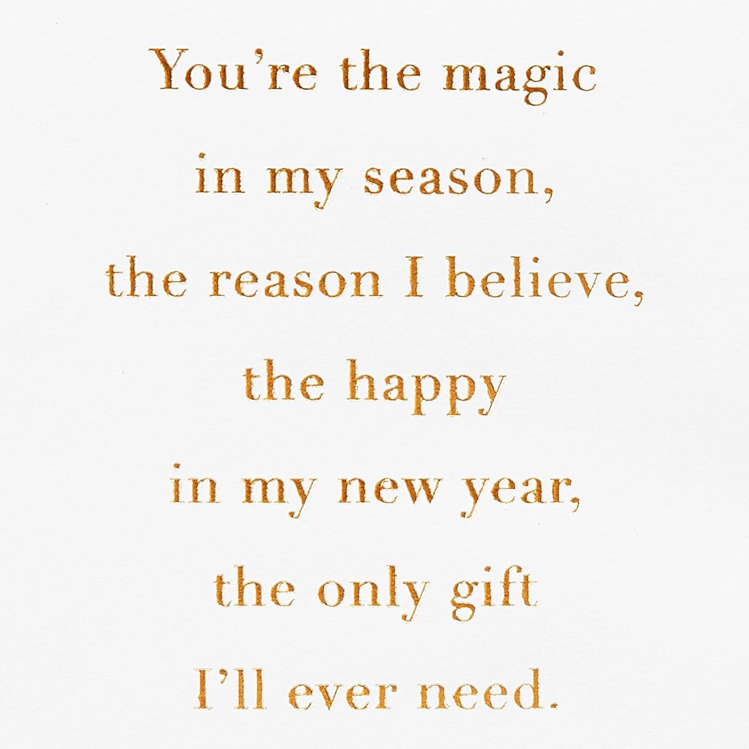 imageAmerican Greetings Christmas Card for Husband I Love YouPine w Ltg