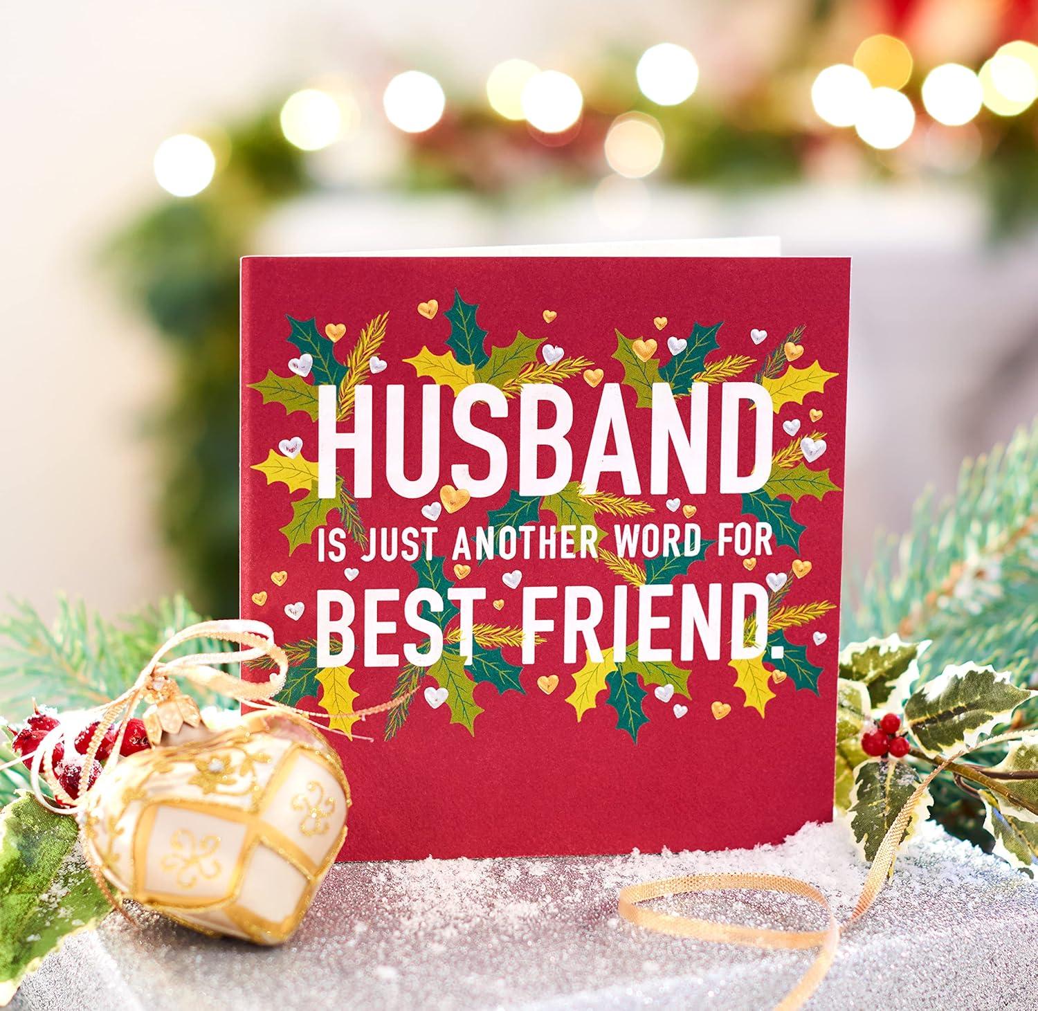 imageAmerican Greetings Christmas Card for Husband I Treasure YouBest Friend