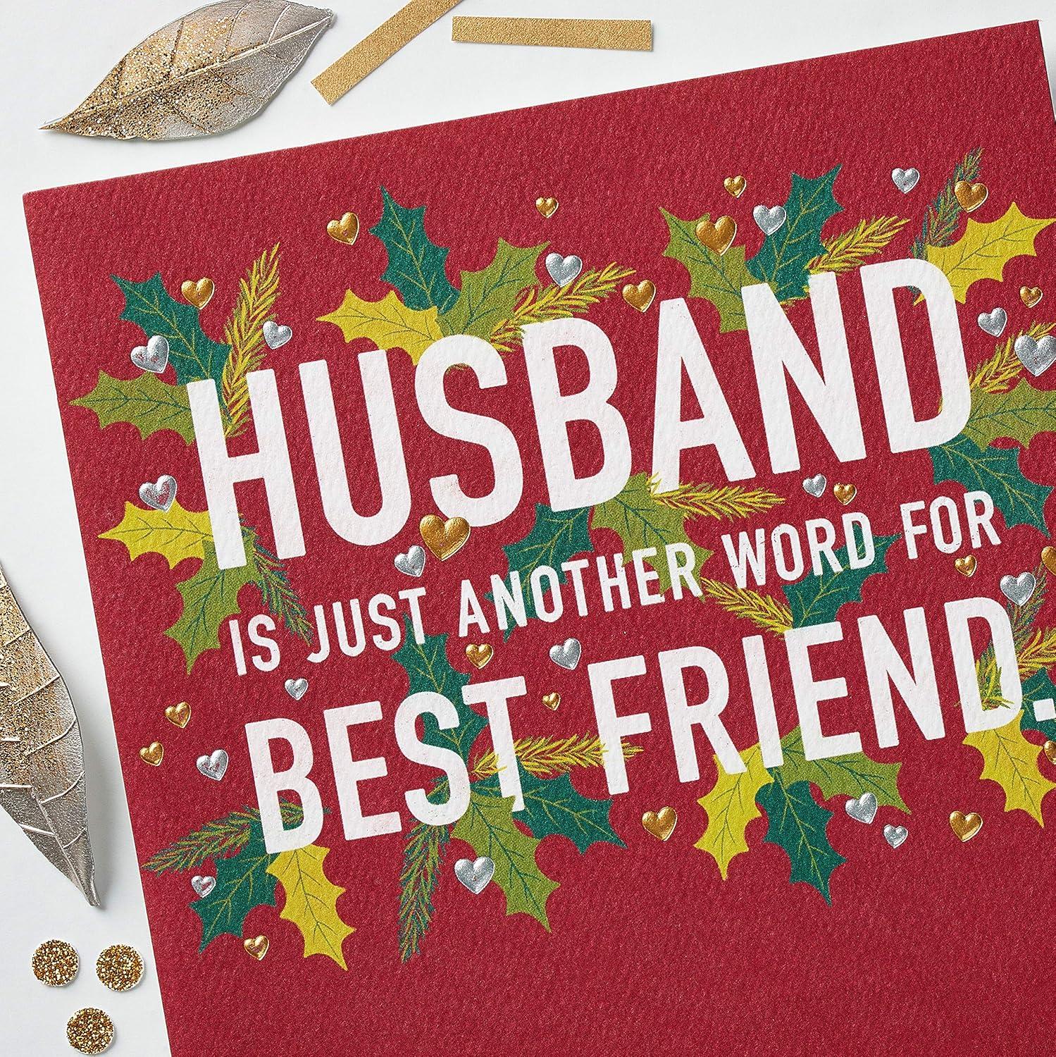 imageAmerican Greetings Christmas Card for Husband I Treasure YouBest Friend