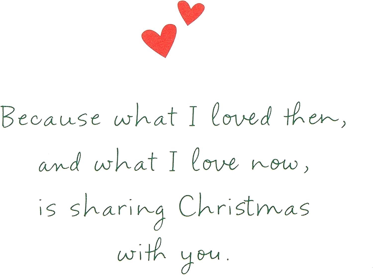 imageAmerican Greetings Christmas Card for Husband with Ornament Keepsake Everything We ShareFireplace