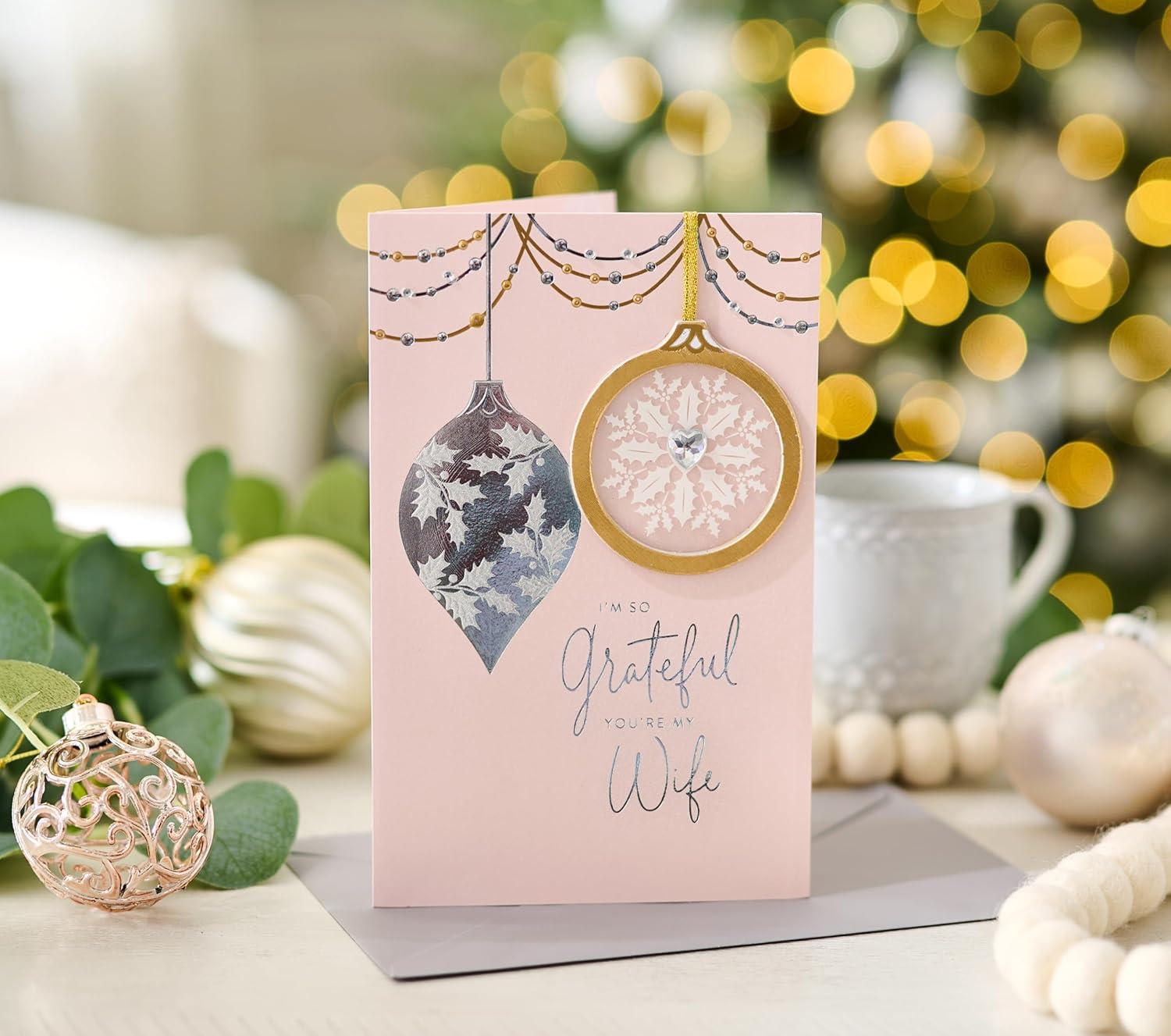 imageAmerican Greetings Christmas Card for Wife My Truest BlessingOrnament Keepsake