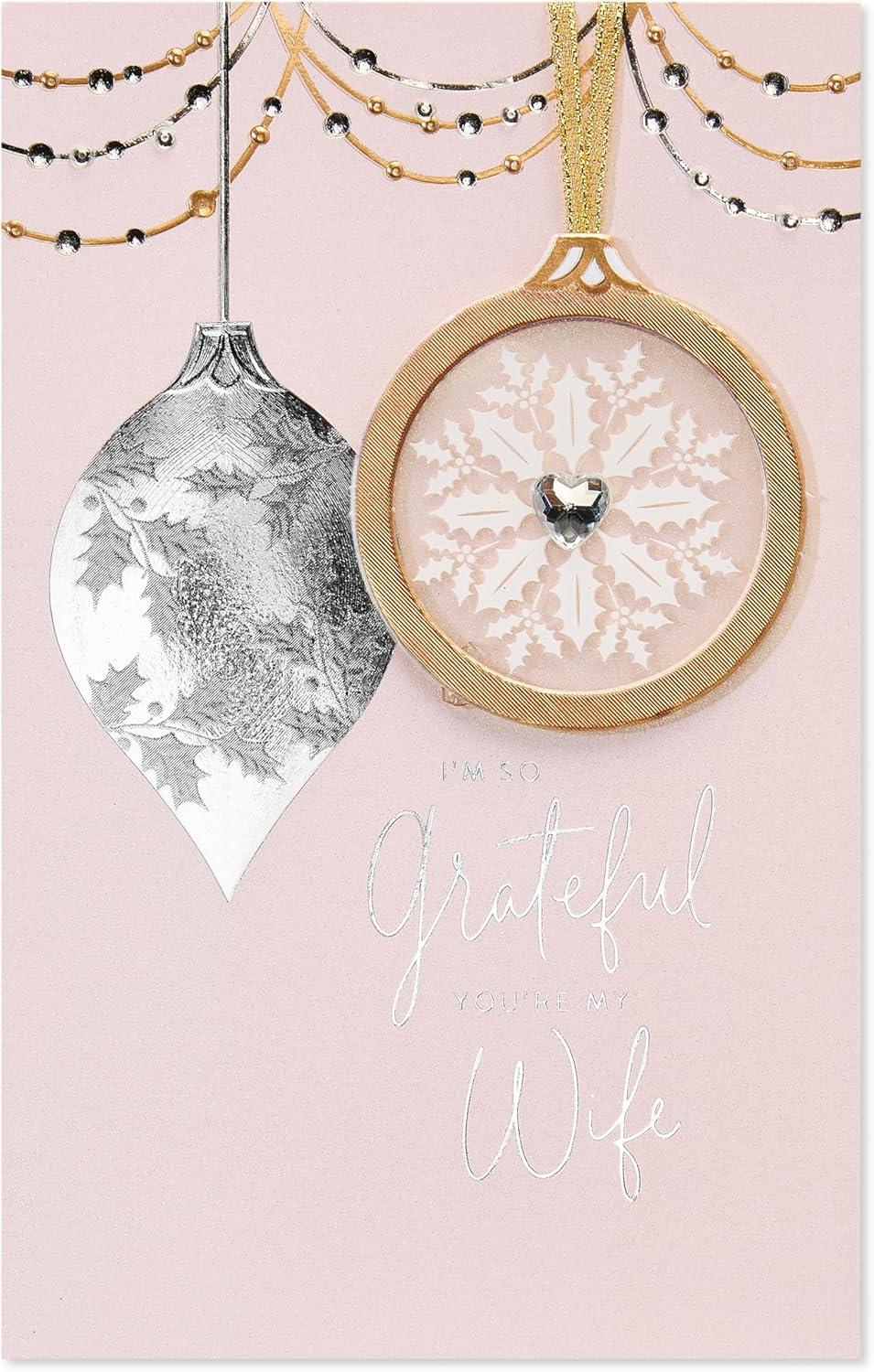 imageAmerican Greetings Christmas Card for Wife My Truest BlessingOrnament Keepsake