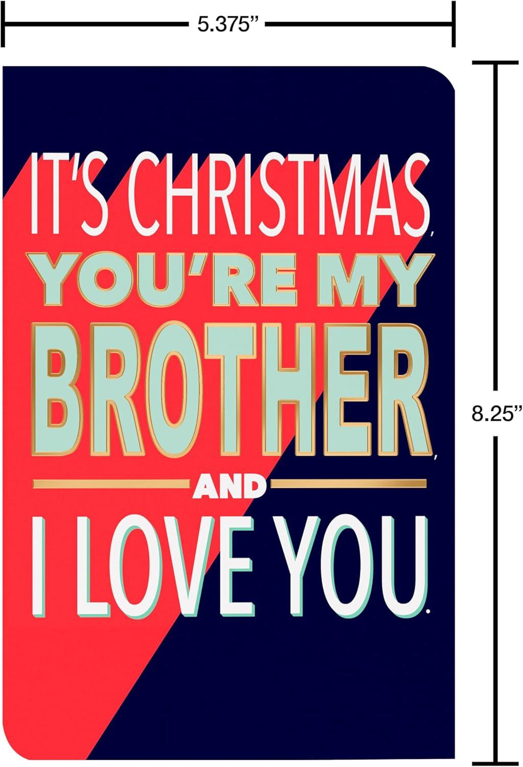 imageAmerican Greetings Funny Merry Christmas Brother Card Deal With ItYoure My Brother LTG