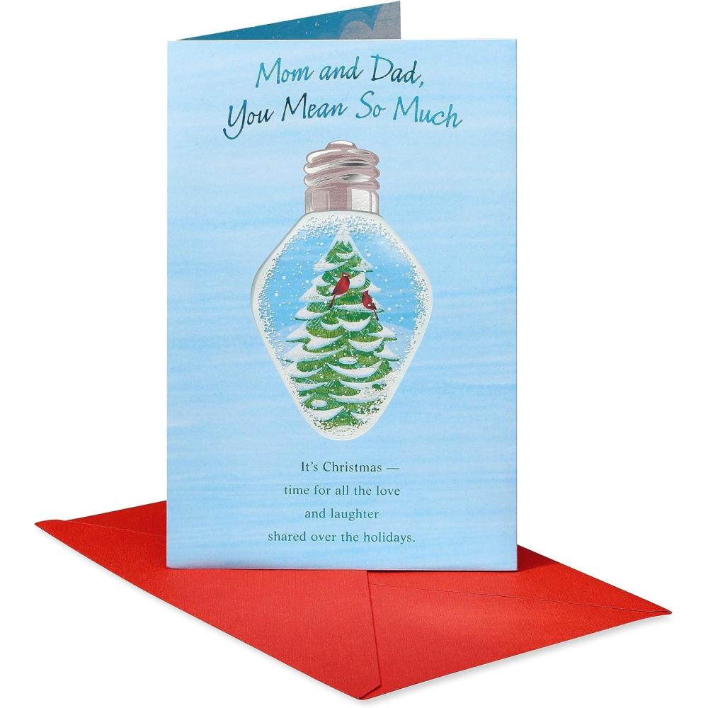 imageAmerican Greetings Christmas Card for Mom and Dad Love and LaughterLove and Laughter