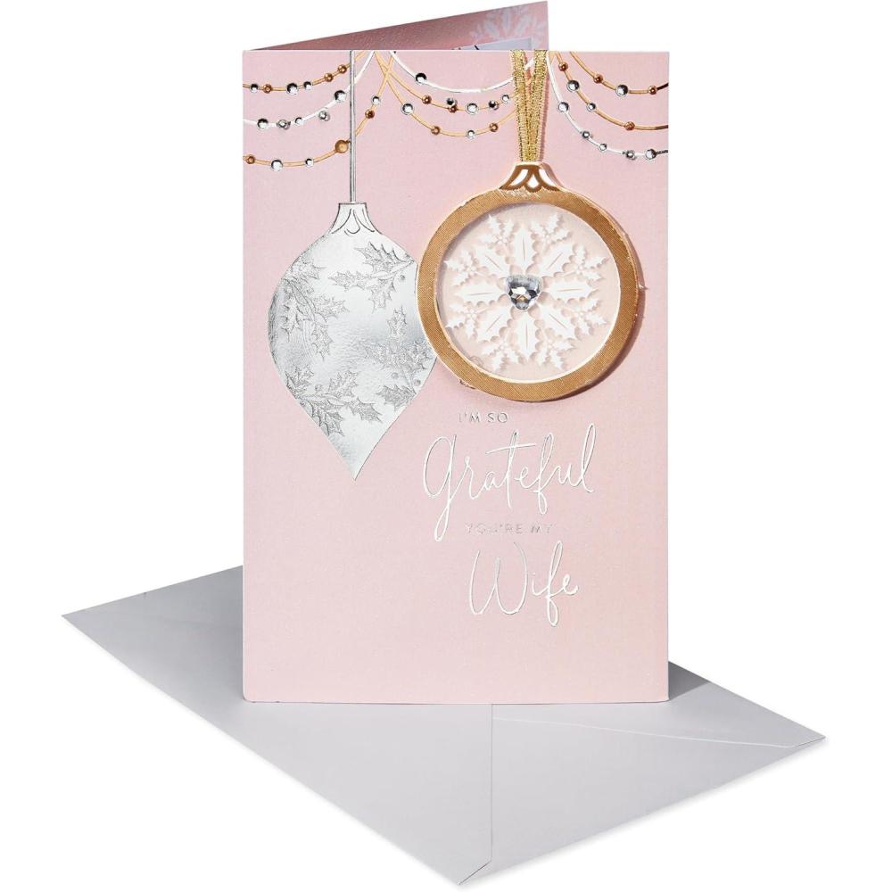 imageAmerican Greetings Christmas Card for Wife My Truest BlessingOrnament Keepsake