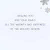 American Greetings Funny Merry Christmas Brother Card (Deal With It)(Layered Snowflakes)