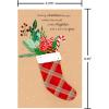 American Greetings Funny Merry Christmas Brother Card (Deal With It)(Plaid Stocking)