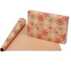 American Greetings Vintage Kraft Christmas Wrapping Paper Rolls, Red, Green and Brown Kraft Holiday Gift Wrap (80 sq. ft., 4 Rolls-30 in. x 8 ft.) Holly Berries, Stripes, Dots, Snowflakes(Red  Green and Kraft)