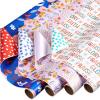 American Greetings 160 sq. ft. Reversible Religious Wrapping Paper Bundle for Weddings, First Communions and Baptisms – Designed by Kathy Davis, White Doves, Floral, Religious Lettering (4 Rolls, 30 in. x 16 ft.)(White Doves  Floral  Religious Lettering)