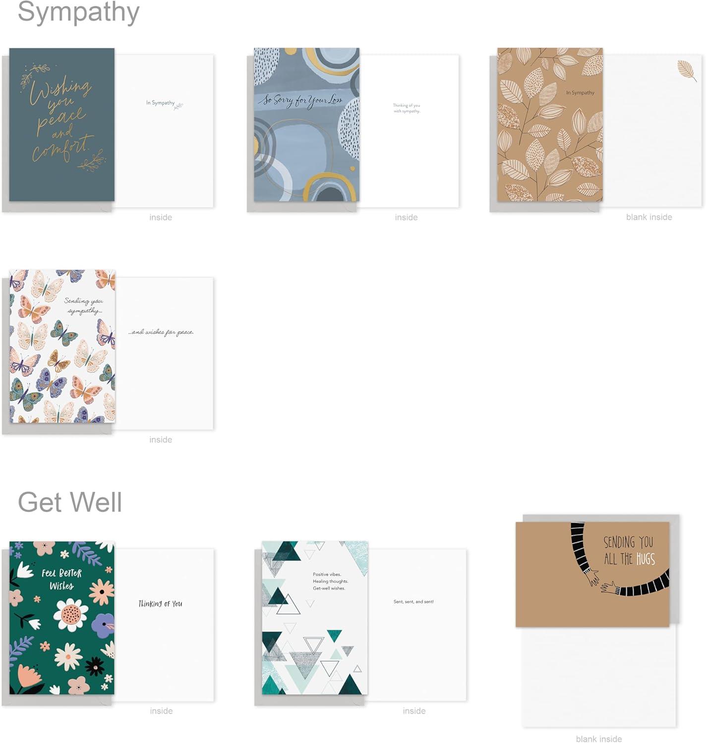 imageAmerican Greetings All Occasion Deluxe Card Assortment with Envelopes and Storage Box60Count