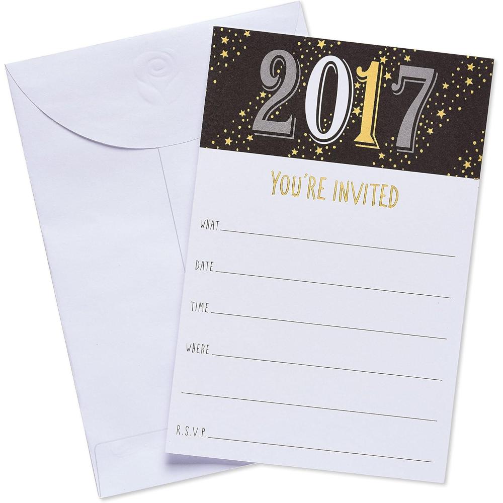 imageAmerican Greetings 25 Count 2017 Grad Invite Postcards Multicolor