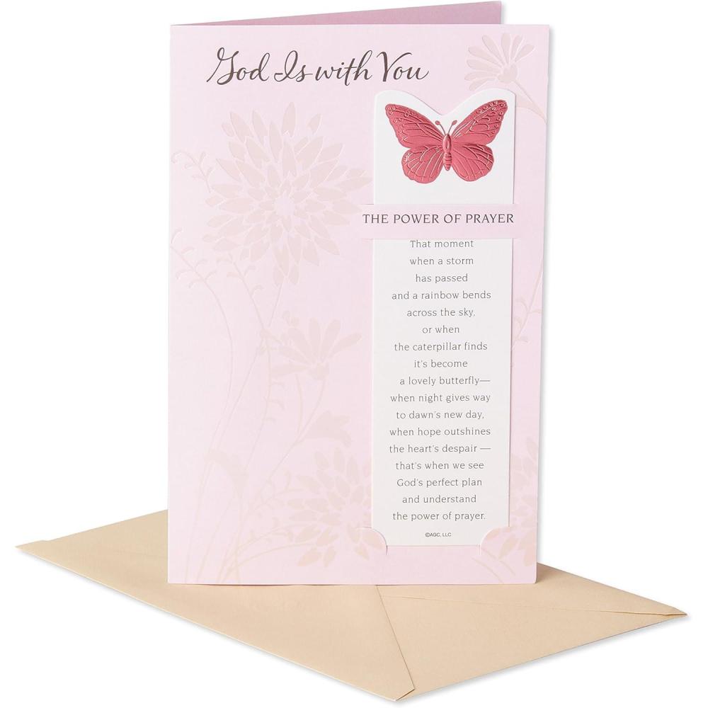 imageAmerican Greetings Premium Sympathy Cards 8CountReligious Power of Prayer Sympathy Card