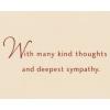 American Greetings Premium Sympathy Cards (8-Count)(Kind Thoughts Sympathy Card)