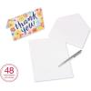 American Greetings Thank You Cards with Envelopes, Bright Floral (48-Count)