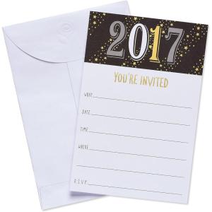 American Greetings 25 Count 2017 Grad Invite Postcards, Multicolor