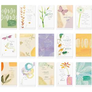 American Greetings Kathy Davis Deluxe Sympathy Boxed Card Assortment (15-Cards)(KD SYMPATHY 15 CARD BUNDLE)