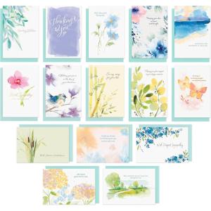 American Greetings Kathy Davis Deluxe Sympathy Boxed Card Assortment (15-Cards)(SYMPATHY 15 CARD BUNDLE)