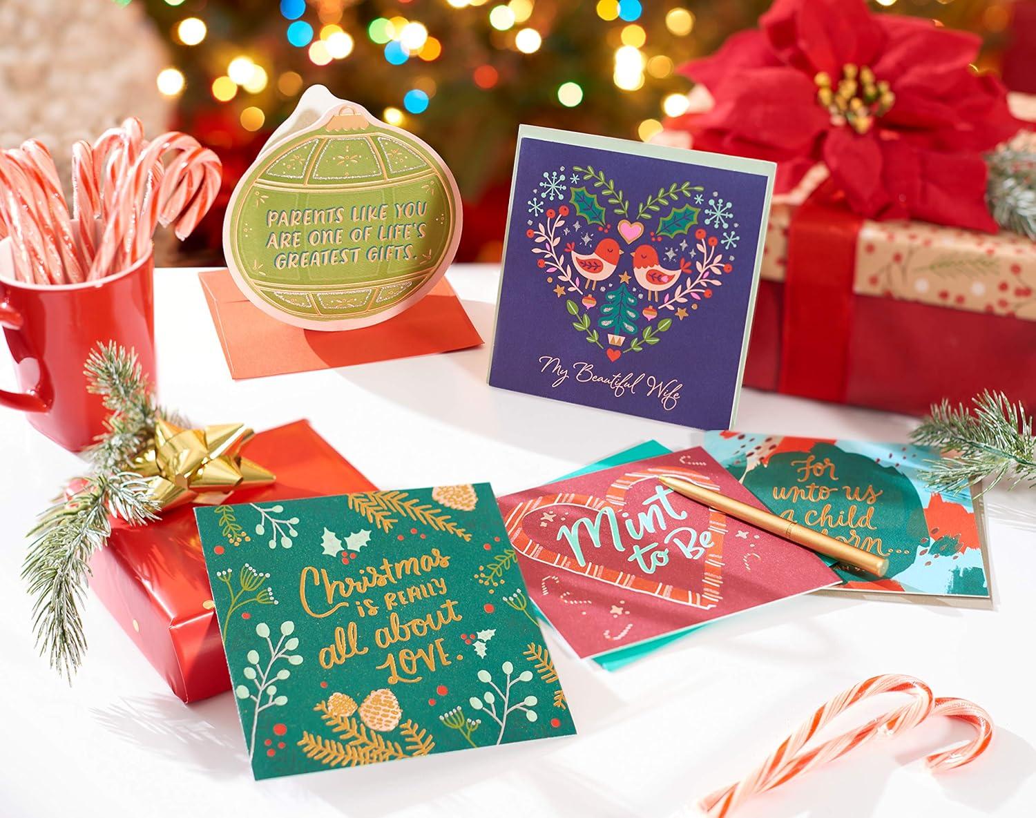 imageAmerican Greetings Christmas Card for Parents Wonderful LifeLove For Each Other