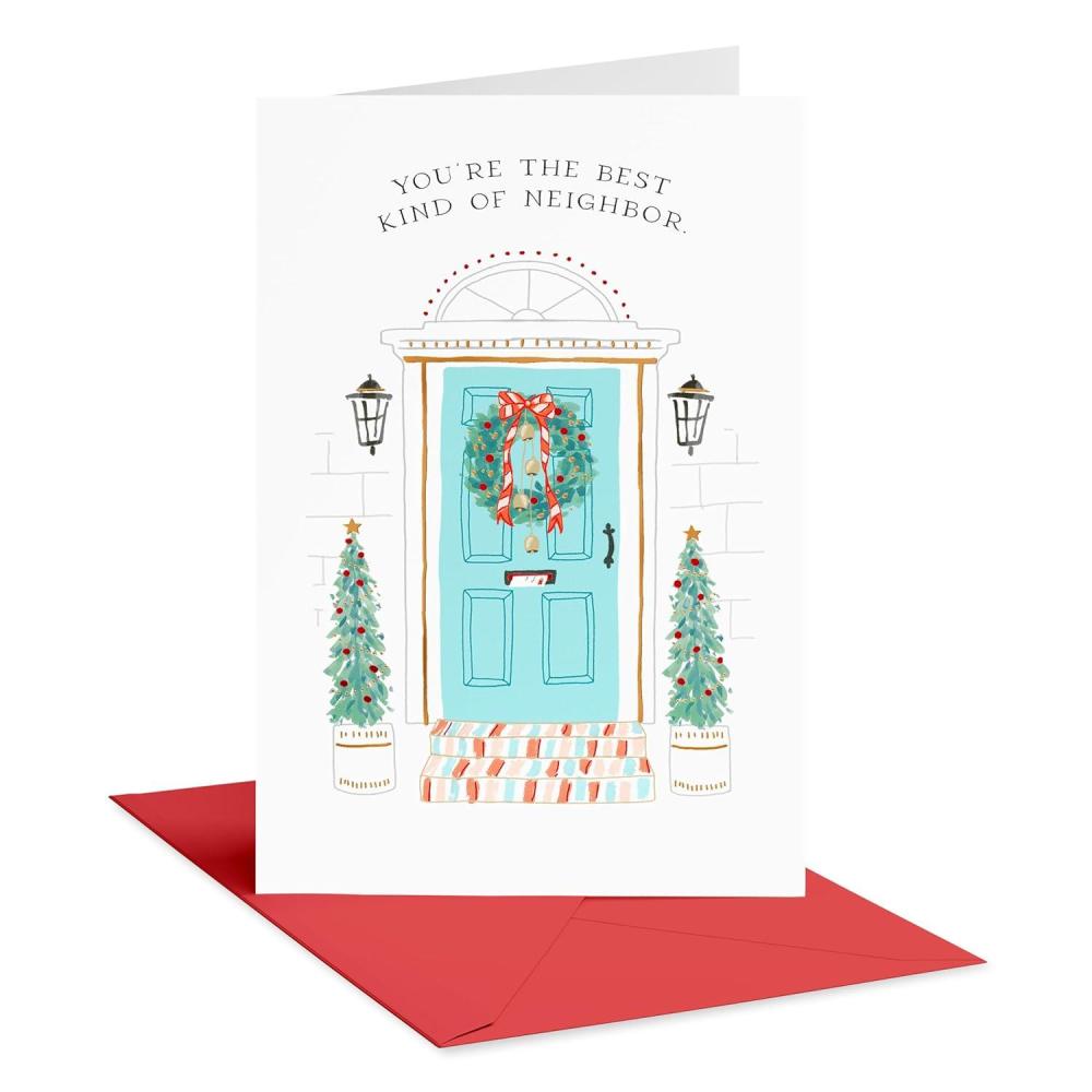 imageAmerican Greetings Christmas Card for Neighbor Merriest Kind Of ChristmasNeighbor Front Door