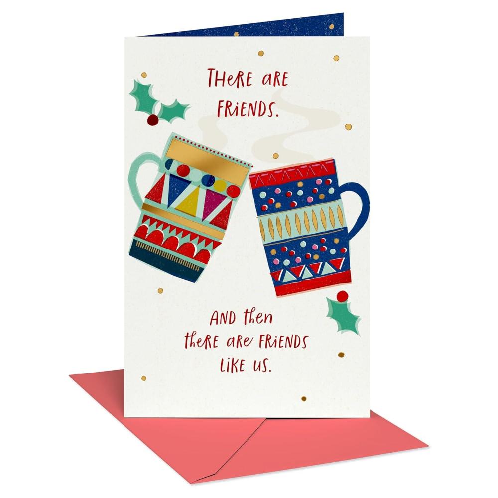 imageAmerican Greetings Christmas Card for a Special Friend Joy Peace and LoveTwo Mugs