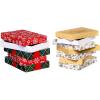 American Greetings 10-Count Assorted Christmas Gift Boxes with Lids, Happy Holidays (6 Shirt Boxes 9.5 in. x 14.75 in., 4 Robe Boxes 11 in. x 17 in.)(6 SHIRT 4 ROBE BOXES XM FLRLTG)