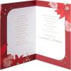 American Greetings Christmas Card for Daughter, Festive Florals Holiday Greeting with Poinsettias and Ribbon for Her (Truly Amazing Woman)(Layered Christmas Floral)