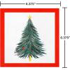 American Greetings Christmas Disposable Paper Lunch Napkins 50 ct., (Christmas Trees)(Christmas Trees)