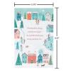 American Greetings Christmas Thinking of You Card for Long Distance Friends or Family (In My Thoughts)(Winter Scene with Houses)