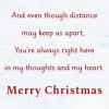 American Greetings Christmas Thinking of You Card for Long Distance Friends or Family (In My Thoughts)(Winter Scene with Houses)