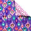 American Greetings Disney Christmas Wrapping Paper Rolls with Minnie Mouse, Pink and Purple Holiday Gift Wrap (40 sq. ft., 1 Reversible Roll-30 in. x 16 ft.) Minnie, Mickey, Snowmen, Ornaments(Minnie Mouse and Friends)