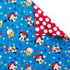 American Greetings Disney Christmas Wrapping Paper Rolls with Minnie Mouse, Pink and Purple Holiday Gift Wrap (40 sq. ft., 1 Reversible Roll-30 in. x 16 ft.) Minnie, Mickey, Snowmen, Ornaments(Mickey Mouse and Friends)
