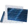 American Greetings Foil Christmas Wrapping Paper Roll, Metallic Blue and White Holiday Gift Wrap (30 sq. ft., 1 Reversible Roll-30 in. x 12 ft.) Polka Dots and Joy(Shiny Blue and White)