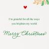 American Greetings Merry Christmas Card for Sister from Sister or Brother (Even More Grateful)(Sister Star)