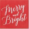 American Greetings Christmas Disposable Paper Lunch Napkins 50 ct., (Christmas Trees)(Merry and Bright)