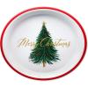 American Greetings Christmas Disposable Paper Lunch Napkins 50 ct., (Christmas Trees)(XMAS TREE 12 OVAL PLT 36CT HC)