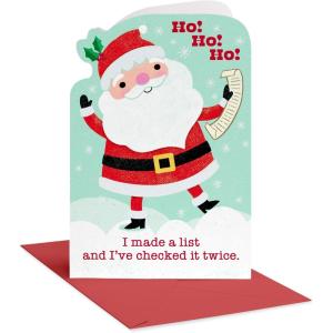 American Greetings Merry Christmas Card from Santa for Kids (Extra Nice)(Santa)