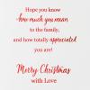 American Greetings Christmas Card for Son and Wife (Both so Great)(Photo Swag w Ltg)