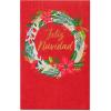 American Greetings Spanish Christmas Card (Feliz Navidad)(Watercolor and HS Wreath)
