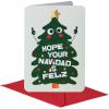 American Greetings Christmas Card with Ornament Keepsake – Designed by Kate Smith (Cup of Cheer)(Hope Your Navidad is Feliz)