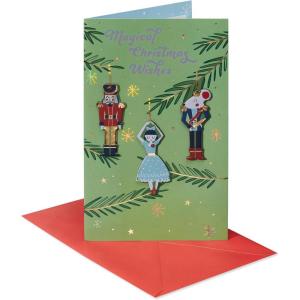 American Greetings Christmas Card (Happiness and Wonder)(Xmas Ornaments)