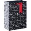 American Greetings 10″ Medium Christmas Gift Bags, Red, White, Green and Black Winter Designs (4 Bags)(MED SAP BAG BUNDLE REDBLK 4CT)
