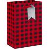 American Greetings 10″ Medium Christmas Gift Bags, Red, White, Green and Black Winter Designs (4 Bags)(MED SAP BAG BUNDLE REDBLK 4CT)