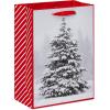 American Greetings 10″ Medium Christmas Gift Bags, Red, White, Green and Black Winter Designs (4 Bags)(MED SAP BAG BUNDLE REDBLK 4CT)