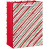 American Greetings 10″ Medium Christmas Gift Bags, Red, White, Green and Black Winter Designs (4 Bags)(MED XMAS BAG BUNDLE REDGRN 4CT)