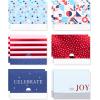 American Greetings Christmas Gift Card Holders, Gingerbread Man, Santa, and Presents (12-Count)(GCH ENVELOPE RED BLUE 12CT)
