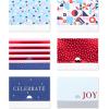 American Greetings Christmas Gift Card Holders, Gingerbread Man, Santa, and Presents (12-Count)(GCH ENVELOPE RED BLUE 12CT)