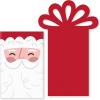 American Greetings Christmas Gift Card Holders, Gingerbread Man, Santa, and Presents (12-Count)(GCH XM SLIDE RED GOLD BLK 12CT)